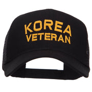 Korea Veteran Embroidered Mesh Cap