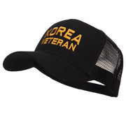 Korea Veteran Embroidered Mesh Cap