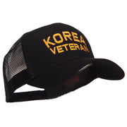 Korea Veteran Embroidered Mesh Cap