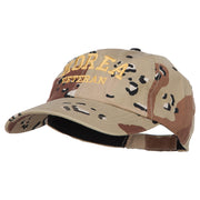 Korea Veteran Letters Embroidered Enzyme Camo Cap