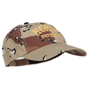 Korea Veteran Letters Embroidered Enzyme Camo Cap