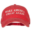 Make America Great Again Letters Embroidered Washed Cotton Twill Cap