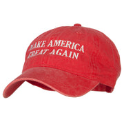 Make America Great Again Letters Embroidered Washed Cotton Twill Cap