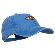 Clownfish Embroidered Washed Cotton Cap