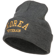 Korea Veteran Embroidered Long Beanie