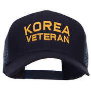 Korea Veteran Embroidered Mesh Cap