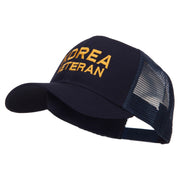 Korea Veteran Embroidered Mesh Cap