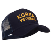 Korea Veteran Embroidered Mesh Cap