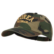 Korea Veteran Letters Embroidered Enzyme Camo Cap