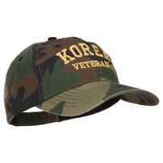 Korea Veteran Letters Embroidered Enzyme Camo Cap