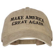 Make America Great Again Letters Embroidered Washed Cotton Twill Cap