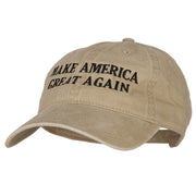 Make America Great Again Letters Embroidered Washed Cotton Twill Cap