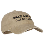 Make America Great Again Letters Embroidered Washed Cotton Twill Cap