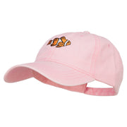 Clownfish Embroidered Washed Cotton Cap