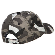 Korea Veteran Letters Embroidered Enzyme Camo Cap