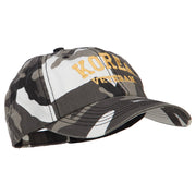 Korea Veteran Letters Embroidered Enzyme Camo Cap