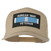 Korean War Veteran Patched Mesh Cap