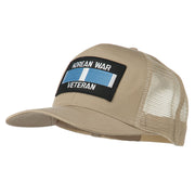 Korean War Veteran Patched Mesh Cap