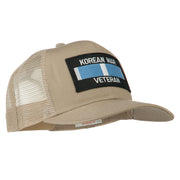 Korean War Veteran Patched Mesh Cap