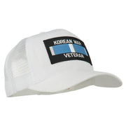 Korean War Veteran Patched Mesh Cap