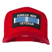 Korean War Veteran Patched Mesh Cap