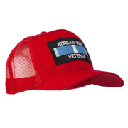 Korean War Veteran Patched Mesh Cap