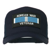 Korean War Veteran Patched Mesh Cap