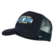 Korean War Veteran Patched Mesh Cap