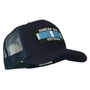 Korean War Veteran Patched Mesh Cap