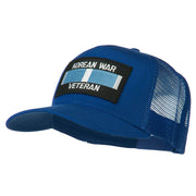 Korean War Veteran Patched Mesh Cap