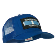 Korean War Veteran Patched Mesh Cap