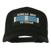 Korean War Veteran Patched Mesh Cap