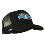 Korean War Veteran Patched Mesh Cap