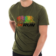 5K Running Graphic Design Unisex Ring Spun Combed Cotton Short Sleeve Deluxe Jersey T-Shirt