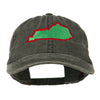 Kentucky State Map Embroidered Washed Cap