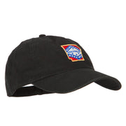 Arkansas State Map Flag Embroidered Low Profile Cotton Cap