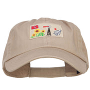 USA State Kansas Patched Low Profile Cap