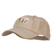 USA State Kansas Patched Low Profile Cap