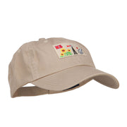 USA State Kansas Patched Low Profile Cap