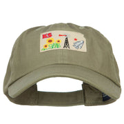 USA State Kansas Patched Low Profile Cap