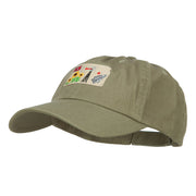 USA State Kansas Patched Low Profile Cap