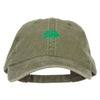 Oak Tree Embroidered Washed Buckle Cap