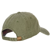 Oak Tree Embroidered Washed Buckle Cap