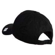 Veteran US Marine Corps Embroidered Solid Cotton Twill Low Profile Cap - Black OSFM