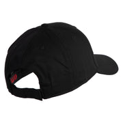 Veteran US Marine Corps Embroidered Solid Cotton Twill Low Profile Cap - Black OSFM