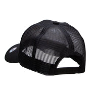 Seoul Tower Embroidered High Profile Mesh Cap