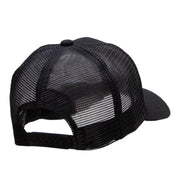 Seoul Tower Embroidered High Profile Mesh Cap