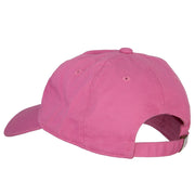 North Dakota Prairie Rose with Map Embroidered Unstructured Washed Cap