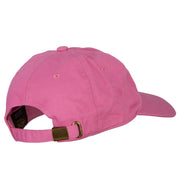 North Dakota Prairie Rose with Map Embroidered Unstructured Washed Cap