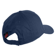 Veteran US Marine Corps Embroidered Solid Cotton Twill Low Profile Cap - Navy OSFM